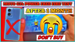 MOTO G24 POWER FREE FIRE TEST AFTER 1 MONTH  moto g24 power free fire gameplayBattery Drain Test😭 [upl. by Lilak525]