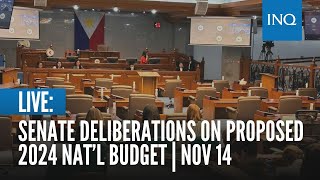 LIVE Senate deliberations on proposed 2024 nat’l budget  Nov 14 [upl. by Tzong]