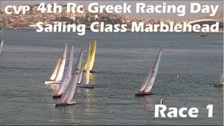 CVP  4th Rc Sailing Race Class Marblehead Race 1 RcBoatsgr [upl. by Molli283]