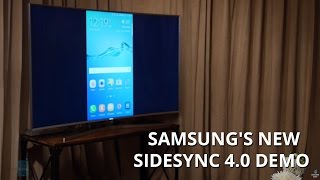 Samsungs new SideSync 40 demo [upl. by Oech312]