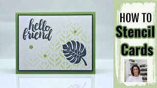 How to Stencil Cards the Easy Way [upl. by Deeraf]