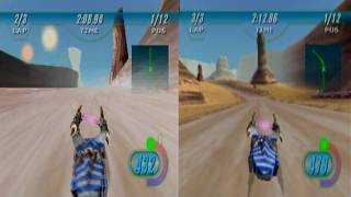 N64 Episode 1 racer expansion pack comparison HD1080p [upl. by Dibbrun]