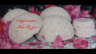 Making a Peppermint Foot Fizzie Bath Bomb type product with Recipe [upl. by Eve975]