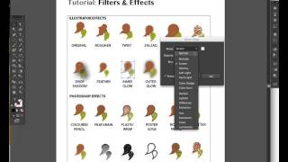 19 Applying filters amp effects  Adobe Illustrator [upl. by Sonnnie23]