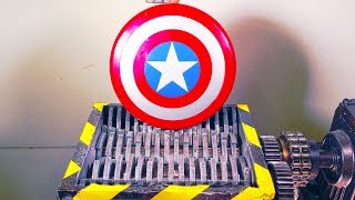 Shredding Avengers Captain America Toy Shield And Some More Marvel Toys [upl. by Everard]