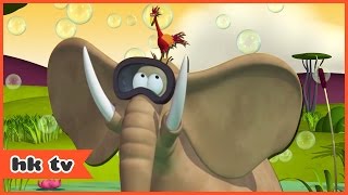 Gazoon  Elephant Goes Swimming  Funny Animal Cartoons For Kids By HooplaKidz Tv [upl. by Nairad]