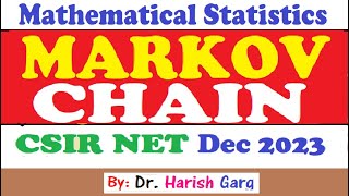 Markov Chain CSIR NET Dec 2023 Short Cut tricks [upl. by Nyluqcaj]