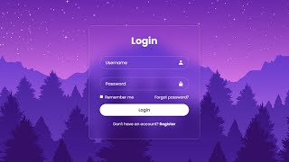 Login Form in HTML amp CSS [upl. by Aldredge56]