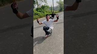 skatingreactiononroad trending rollerskater shortsfeed bestrollerskates [upl. by Howlan]