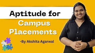 Aptitude Preparation for Placements 1 Introduction  Why Aptitude Is Important For Placement [upl. by Cirnek]