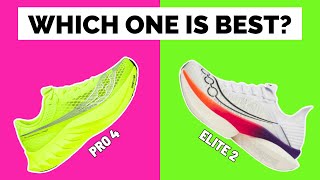 Saucony Endorphin Elite 2 vs Pro 4  BEST Running Shoe SHOWDOWN [upl. by Hildagarde]