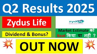 ZYDUS LIFESCIENCES Q2 results 2025  ZYDUS LIFE results today  ZYDUS LIFESCIENCES Share News today [upl. by Hu195]