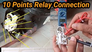 Dawlance refrigerator relay connectiondawlance refrigerator ki 10 points wali relay k connection [upl. by Aissirac]