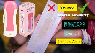 Professional Depilatory Wax Heater  Roll On Wax Heater and Kit  Review  DOES It Works [upl. by Notniuqal899]