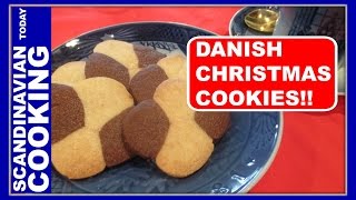 How To Make Homemade Danish Checkerboard Cookies  Småkager [upl. by Ahseral]