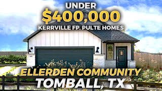 Ellerden Community  Pulte Homes  Kerrville Floorplan  Inside the Model Home  Tomball Texas [upl. by Sherrard]