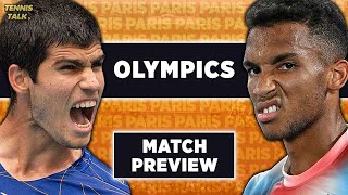 Alcaraz vs Aliassime  Paris Olympics 2024  Tennis Preview amp Prediction [upl. by Asha]