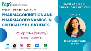 Pharmacokinetics and Pharmacodynamics in Critically Ill Patients [upl. by Aihsat887]