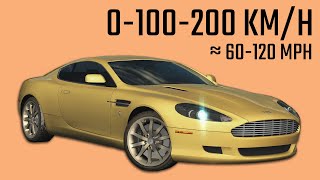 Aston Martin DB9 20042011  Acceleration Time in 10 Games [upl. by Aligna]