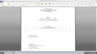 Como hacer una cuenta de cobro en word 2010 [upl. by Anabel993]