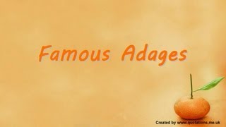 ♦●♦ Famous Adages  Laws  Principles ♦●♦ [upl. by Ahtar237]