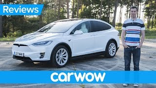 Tesla Model X 2018 electric SUV review  Mat Watson Review [upl. by Neemsaj466]