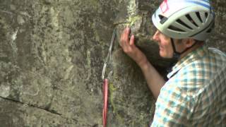 Rock Climbing  setting up a safe belay on a ledge [upl. by Leigha]