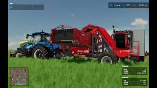 FS22  AIVE  NewHolland T6 amp Dewulf GBC HarvestUnload Carrots  Zielonka [upl. by Elyagiba988]