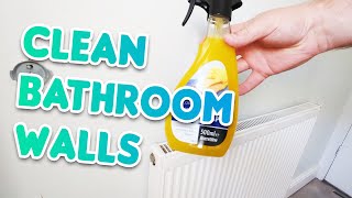 How To Clean Bathroom Walls Before Painting [upl. by Inimod]