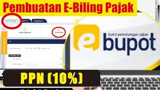 Pembuatan Kode Biling PPN 10  Aplikasi EBupot Pajak [upl. by Rochell122]