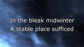 Geraldine Latty  In the Bleak Midwinter OFFICIAL Lyric Video [upl. by Ynamreg]