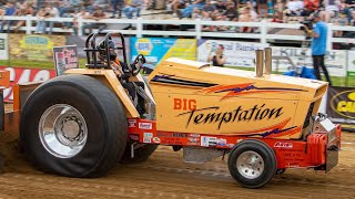 Pro Pulling League Light Super Stock Tractors battling in Jerseyville IL [upl. by Berna]