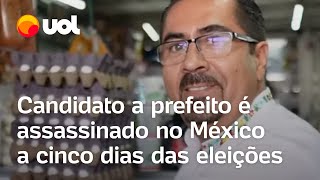 Político é morto a tiros em cidade mexicana a cinco dias das eleições para prefeito veja vídeo [upl. by Anilah]