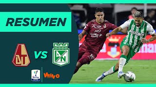 Tolima vs Nacional Resumen y goles  Liga BetPlay 20221  Final Vuelta [upl. by Penelope]