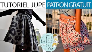 Jupe  comment faire une jupe plissée facile PATRON GRATUIT [upl. by Ailima]