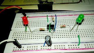 How to make a dual LED flasher circuit [upl. by Margo]