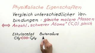 Ester – Eigenschaften und Verwendung  Chemie [upl. by Caplan343]