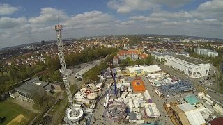 Funtime GyroDropTower Hangover  The Tower Schneider Augsburg Plärrer 2017 POV Onride [upl. by Herbst]