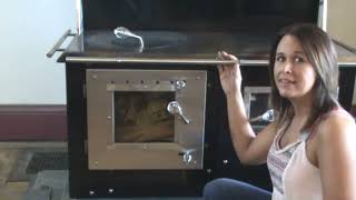 Kitchen Queen 480 Wood Cook Stove How to light wood cook stove [upl. by Haneen802]