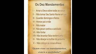 Os10 mandamentos da lei de Deus [upl. by Yattirb]