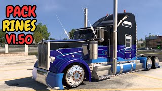 Pack rines y llantas  mod review descarga gratis  ATS 150 [upl. by Russom]