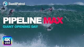 Surfing Pipeline Massive Opening Day Swell 2023  EPIC PIPELINE MAX XII  DAY 12 [upl. by Pauly552]