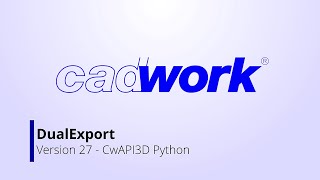 Building DualExport Cadwork CwAPI3D Python [upl. by Lynch]