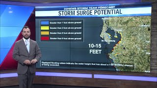 Storm surge forecast as deadliest hurricane impact [upl. by Born606]