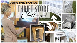 Thrift Store Challenge  Thrift Store Haul  Goodwill Furniture Makeovers  Thrift Store Makeovers [upl. by Ennyroc]