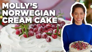 Molly Yehs Norwegian Cream Cake  Girl Meets Farm  Food Network [upl. by Etnauj482]