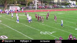 Varsity Football Clearview at Wellington  September 11 2020 [upl. by Schlessinger]