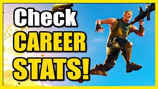 How to Check your Career Stats in FORTNITE OG Kd amp Wins [upl. by Ellswerth]