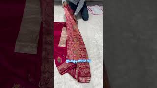 A very beautiful pure dola silk Sareesso beautiful Sarees ￼trending youtube instagram fashion [upl. by Yeta613]