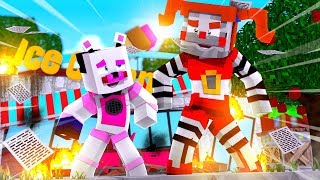 Funtime Freddy Destroys Circus Babys Ice Cream Shop Minecraft FNAF Roleplay [upl. by Drofhsa]